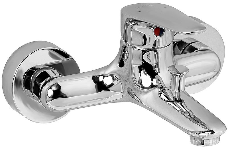 Смеситель для ванны/душа, короткий излив, без акссесуаров, цв.хром