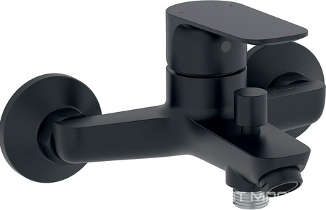 Смеситель для ванны/душа, без акссесуаров, цв.черный матовый