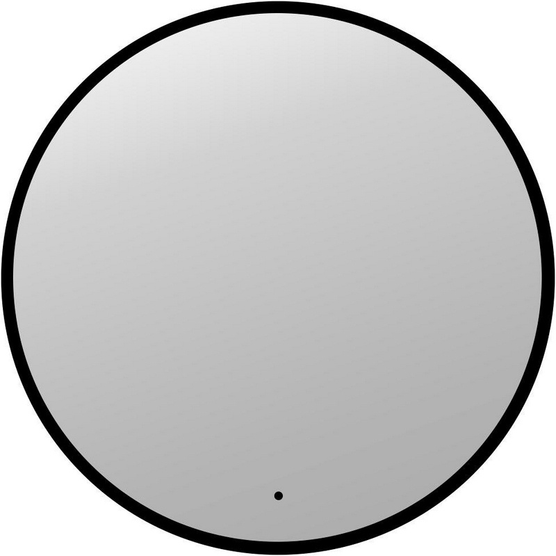 Зеркало круглое с фоновой LED-подсветкой, 75*75 см, сенсорный выключатель, цв.черный