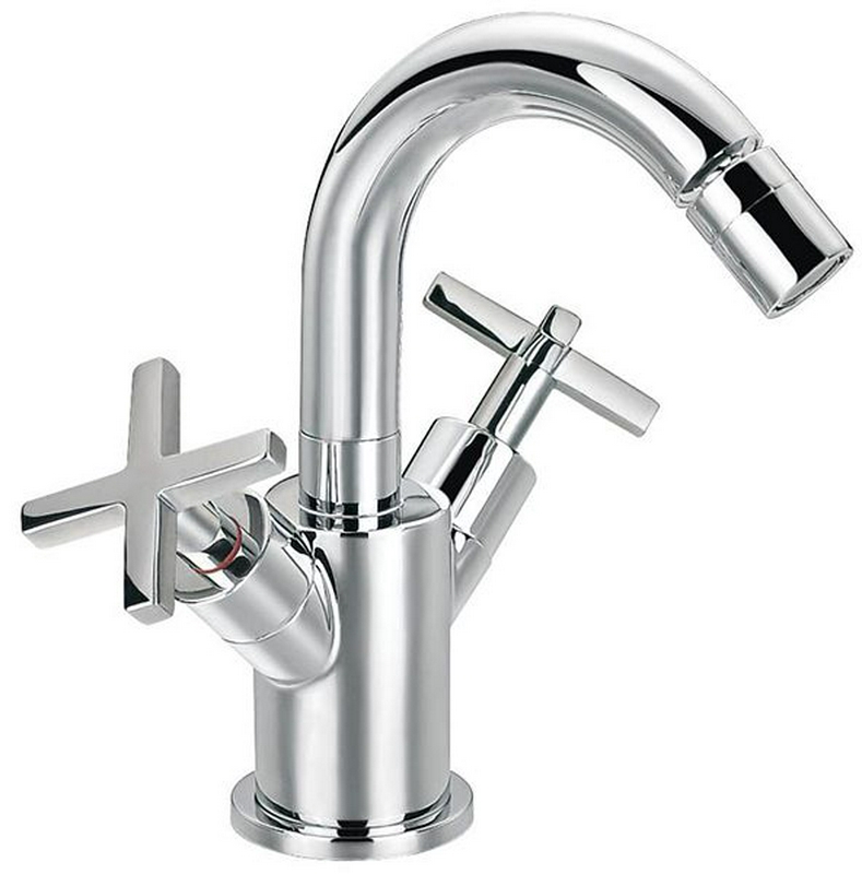 Смеситель для биде Morea, БЕЗ донного клапана, с гибкими подводками, хром XX