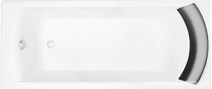 Ванна 170х75см, без отв. для ручек, чугунная, Biove ZZ