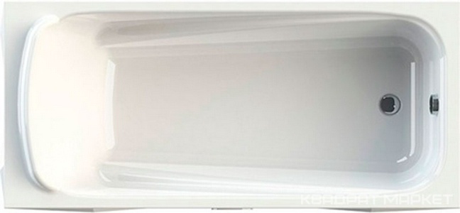Ванна акриловая "Роза", 1700х770x420 мм, БЕЗ каркаса, слива-перелива и панели, белая ZZ