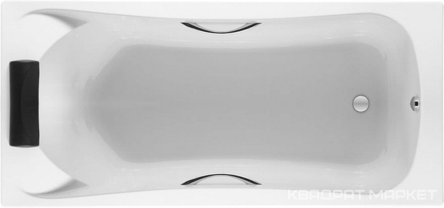 Акриловая ванна BECOOL 170х80x50 см прямоугольная (БЕЗ монтажного комплекта и панели) ZZ