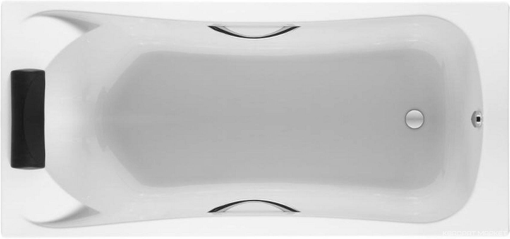 Акриловая ванна BECOOL 170х80x50 см прямоугольная (БЕЗ монтажного комплекта и панели) ZZ