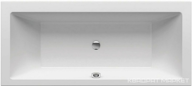 Ванна акриловая FORMY 180x80 см, цвет  белая