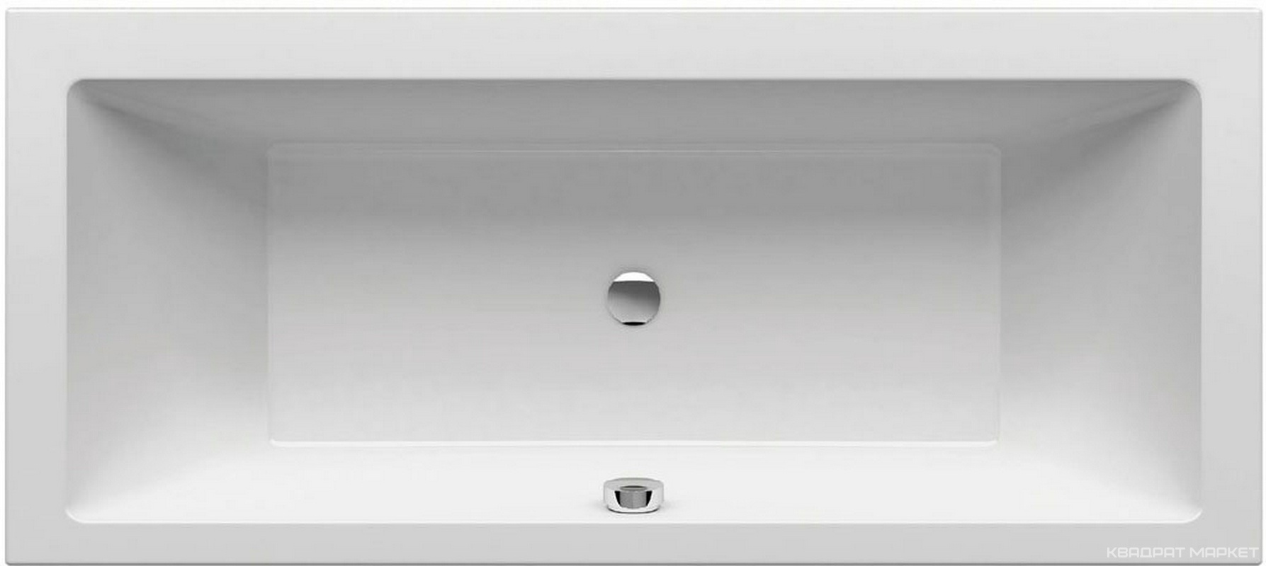 Ванна акриловая FORMY 180x80 см, цвет  белая