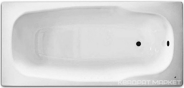 Ванна стальная, 180*80 см, толщина 2.2 мм, без ножек n135136 ZZ