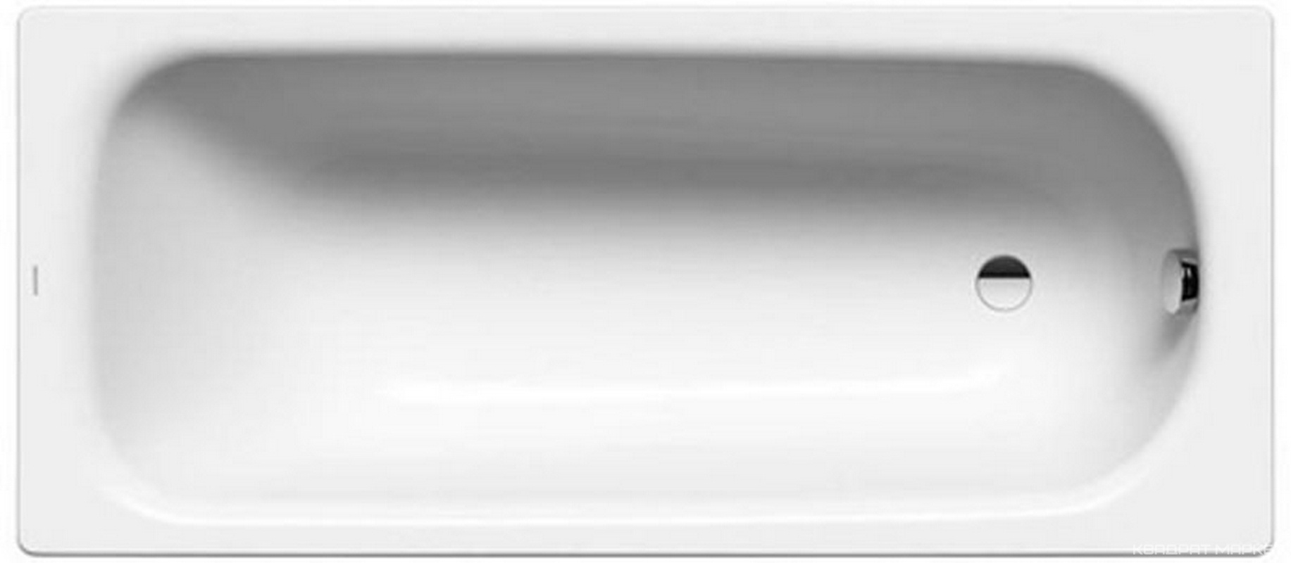 Ванна стальная "SANIFORM PLUS" 170х73 мод.375-1, цвет белый, покрытие easy clean, без комплекта ножек ном.87090 ZZ