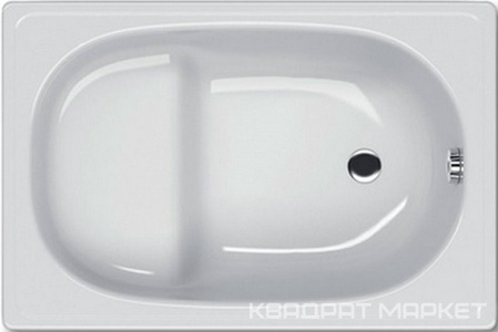 Ванна стальная 105x70E без антискользящего покрытия, с сиденьем, цв. белый ZZ