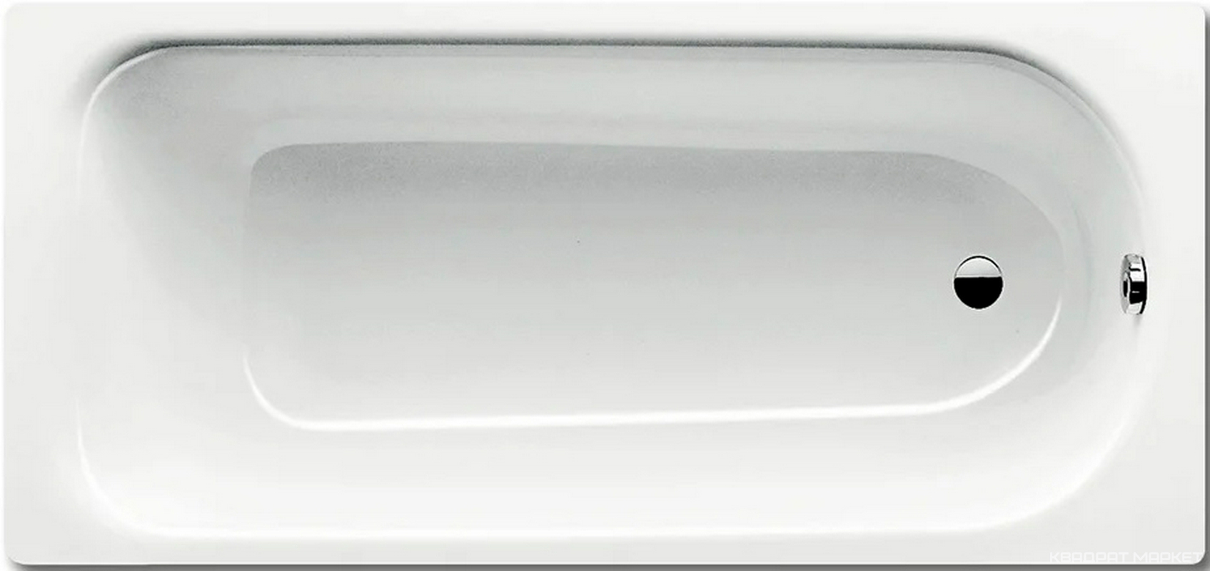 Стальная ванна Kaldewei Advantage Saniform Plus 372-1,160x75x41 см, БЕЗ ножек (приобретаются отдельно), ZZ