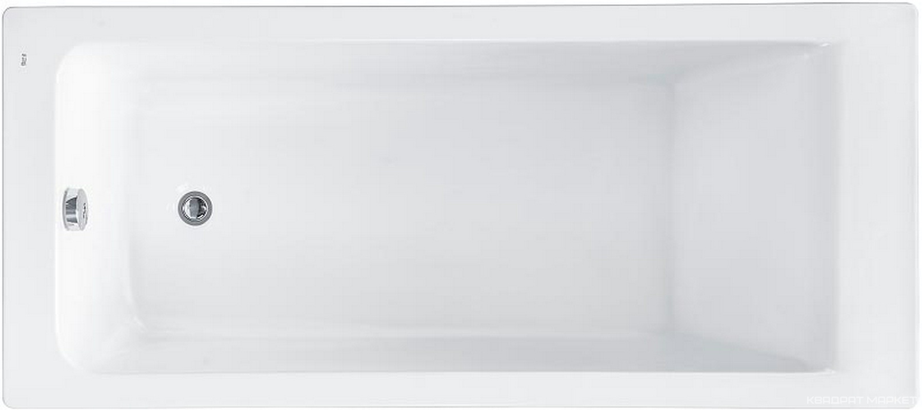 Акриловая ванна EASY 170х80x45 см прямоугольная (БЕЗ монтажного комплекта и панели) ZZ