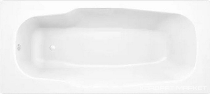 Ванна стальная, 180*80 см, толщина 3,5 мм, без ножек n135136, без отверстий под ручки, цв. белый, ZZ