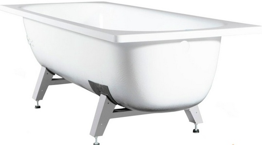 Ванна стальная 170*70*40 см, с ножками, цв. белый, ZZ