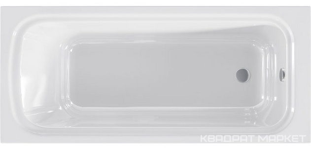 Ванна из искусственного камня, 180x80, ножки в комплекте, цв.белый