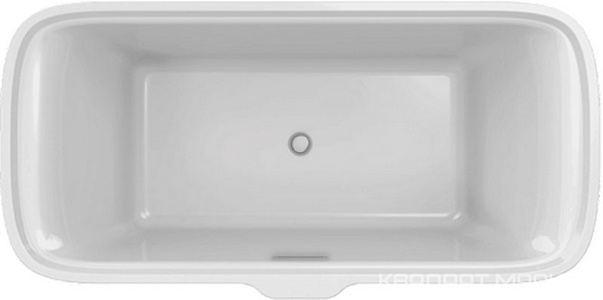 Ванна отдельностоящая акриловая (на основе композита 12мм.) ELITE  прямоуг, 180x85,  (БЕЗ подушки), белая XX