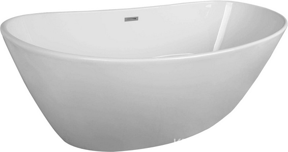 Ванна акриловая 1800х820х600 мм свободностоящая, с сифоном и каркасом, цвет белый