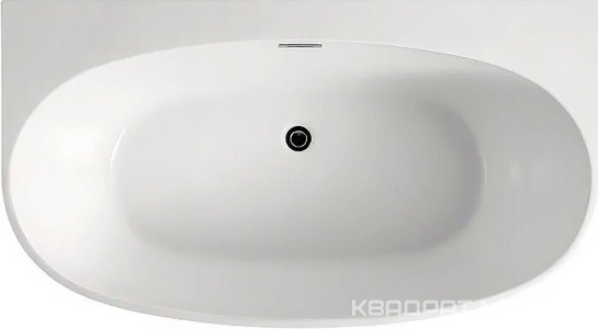 Ванна акриловая Cambridge 1695х880х580 мм пристенная, с сифоном и каркасом, цвет белый