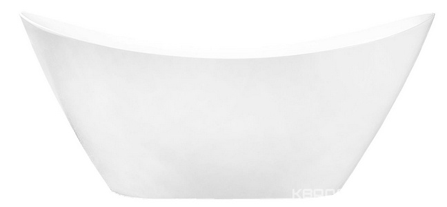 Ванна акриловая 1700х750х720 мм, свободностоящая, с сифоном и ножками, цвет белый ZZ