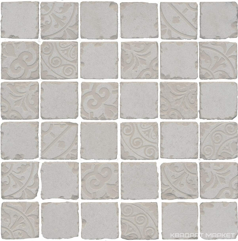 Про Фьюче серый светлый мозаика дек. SAB+BR (гр.) 30x30| ZZ