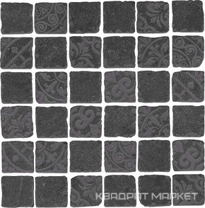 Про Фьюче черный мозаика дек. SAB+BR (гр.) 30x30| ZZ