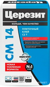 Клей для плитки д/внутр и наружных работ СМ14 25 кг.