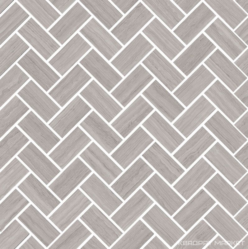 Декор Грасси серый мозаичный напольный B XX|30x31.5