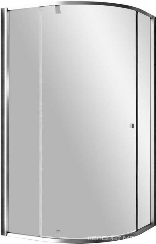 Душевой уголок PSKK3-90 профиль-сатин, стекло - прозрачное, без поддона ZZ