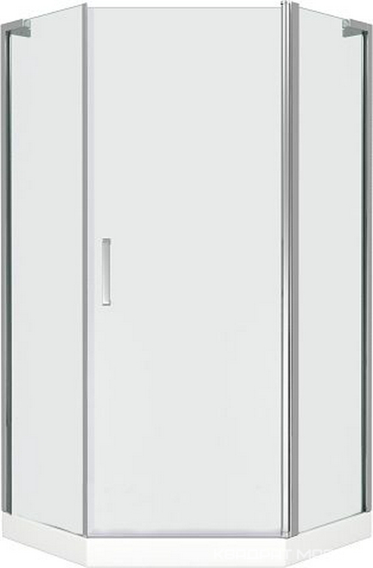 Душевое ограждение Пандора  PNT 90*90, стекло прозрач., БЕЗ поддона, профиль хром XX
