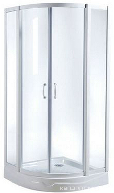 Cтекла для душ.уголка Sense-80см (арт.W75E-225-080WF), профиль белый, мат. стекло  XX