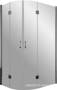 Душевое ограждение AFS-F, 120*90*1900 мм, петли справа, профиль хром, стекло сатин, БЕЗ поддона ZZ