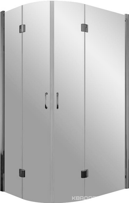 Душевое ограждение AFS-F, 120*90*1900 мм, петли справа, профиль хром, стекло сатин, БЕЗ поддона ZZ