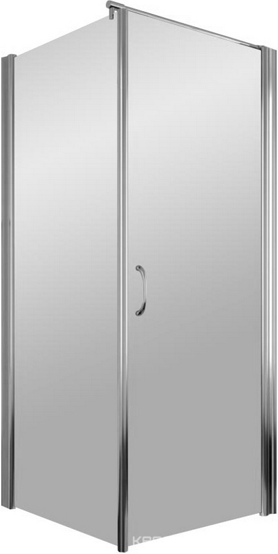 Душевое ограждение EP-Fis, 900*900*1900 мм, правая, профиль хром глянец, стекло прозрачное, антигрязевое покрытие, БЕЗ поддона ZZ