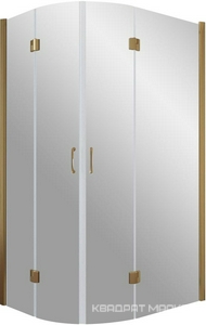 Душевое ограждение AFS-F, 110x90x1900 мм, правая, профиль бронза, стекло прозрачное, БЕЗ поддона ZZ