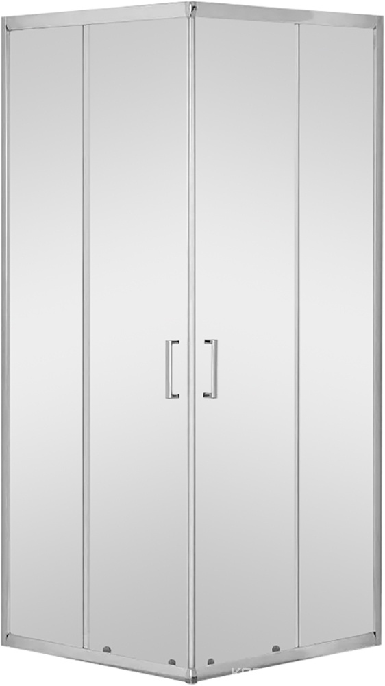 Душевое ограждение квадрат SE-900S 90х90х185 см, стекло 4 мм, прозр., профиль-хром ZZ