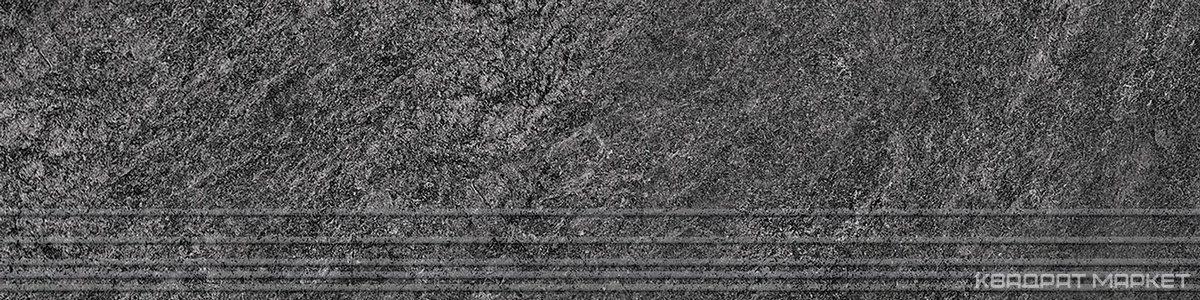 Rocks dark grey серые темные, глазурованные Sugar 1200х300х9,5мм