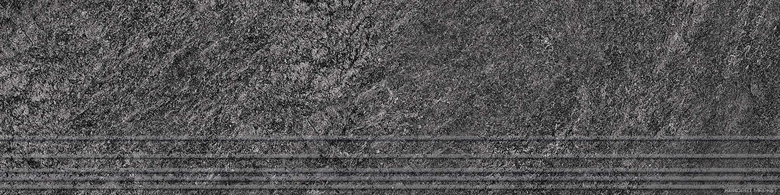 Rocks dark grey серые темные, глазурованные Sugar 1200х300х9,5мм