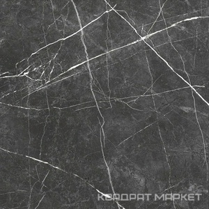 Marble line dark grey  матовый  серый темный 60х60
