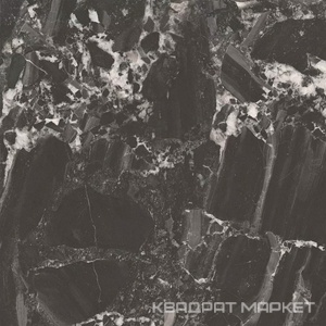 Риальто чёрный лаппатированный обрезной 80x80
