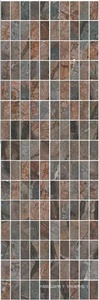 Декор Театро коричневый мозаичный |25x75
