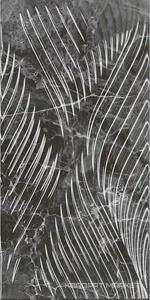 Коррер чёрный глянцевый структура обрезной 30x60