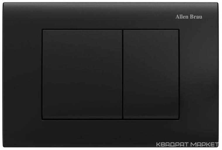 Кнопка двойного смыва, пневм., для инсталляции д/унитаза, (пластик цв.черный матовый), Liberty