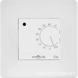 Терморегулятор мех. Kvolta City белый