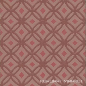 Декор Агуста 1 розовый матовый 9,8x9,8