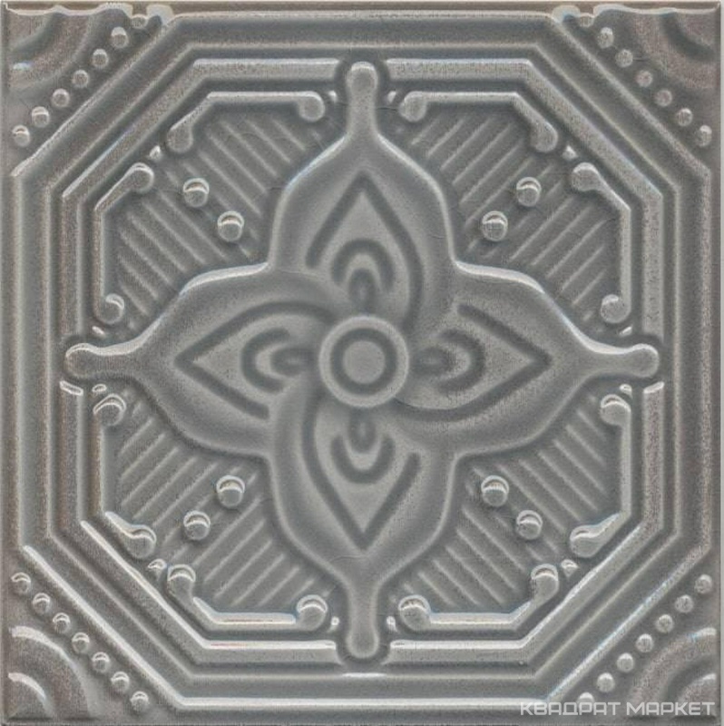 Декор Салинас серый |15x15