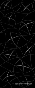Декор Vela Nero "Stella" |20.1x50.5