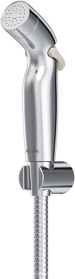 Гигиенический душ, (лейка с кнопкой, держатель, шланг 150см, G1/2), цвет хром