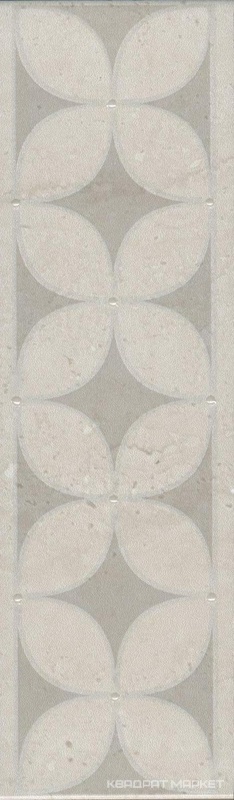 Бордюр Туф бежевый светлый глянцевый |20х5,7