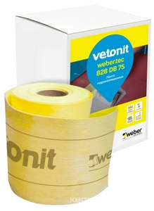Вебер ветонит лента гидроизоляц. tec 828 DB 75 10м/рул