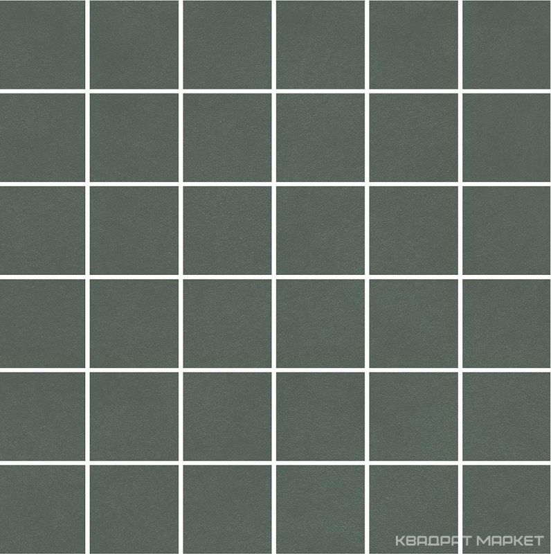Декор Про Чементо мозаичный зелёный матовый 30x30