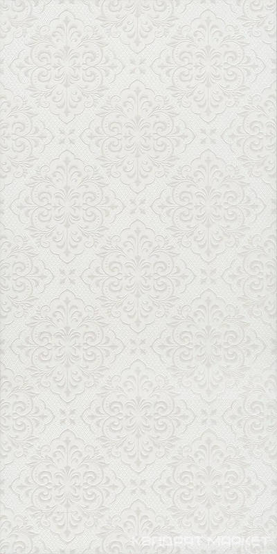 Флориан белый матовый структура обрезной 30x60
